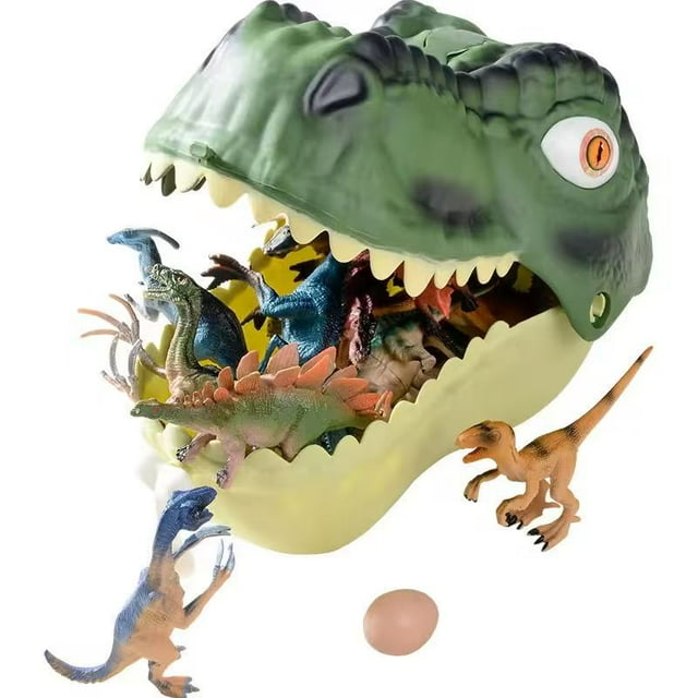 42PCS Dinosaur Toys,Realistic Jurassic Dinosaurs Figures Playset For for Kids 3-5 Years, with Eggs&Trees&Fence Mini Dinosaur Figures,Great Gifts for Girls and Boy Toddler Toy Animals Age-5-7