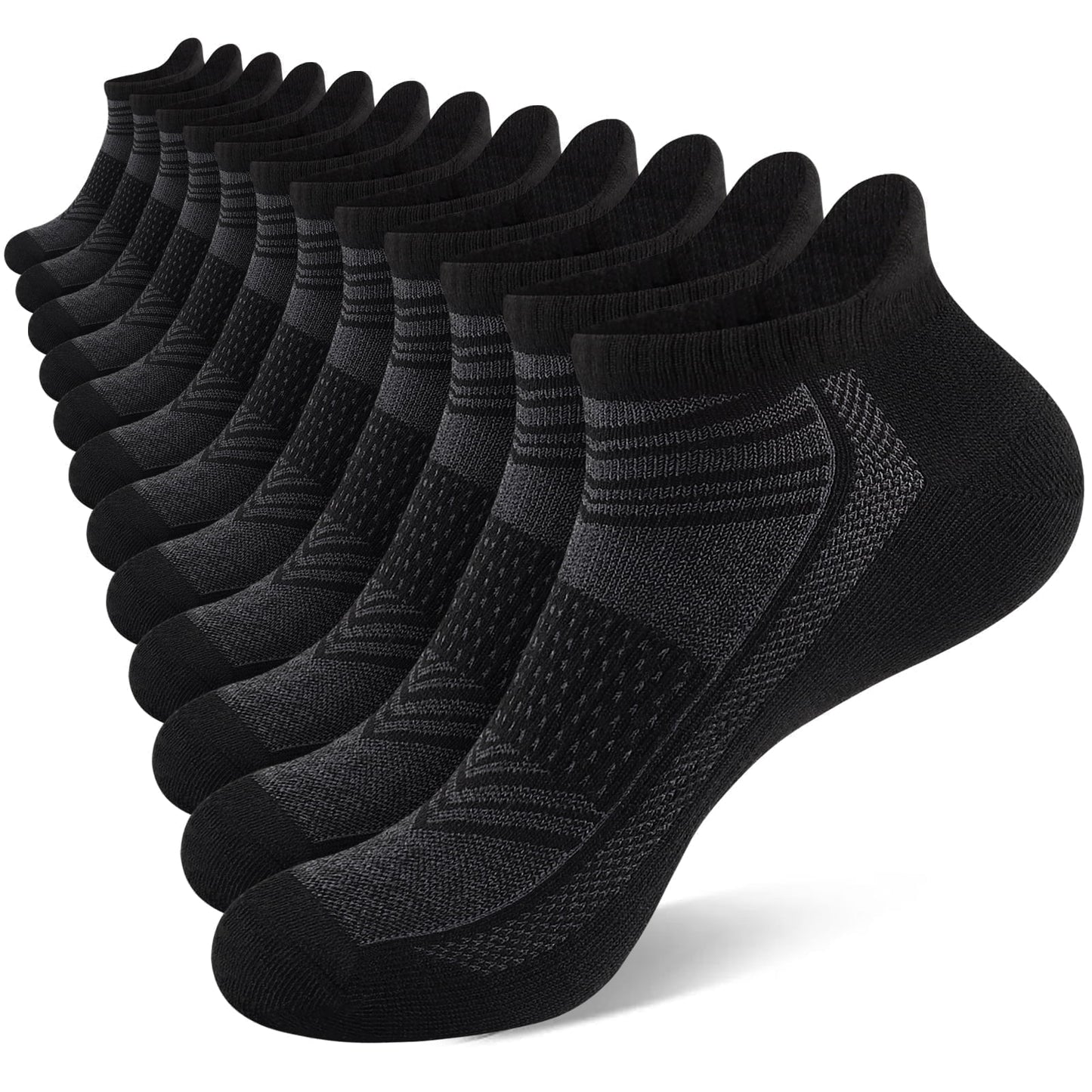 LOOIKOOS 12 Paris Mens/Women Thin Ankle socks Breathable Casual Low Cut Socks For Men/Women With Heel Tab