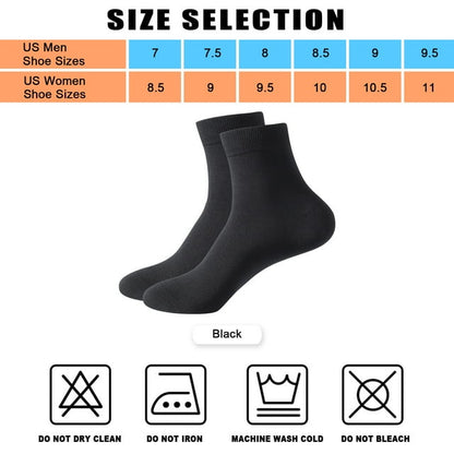 LWFBDTK Women's Cotton Crew Socks - Soft, Breathable Dress Socks for Business & Casual, Moisture-Wicking, 6 Pairs (Size 6-12)