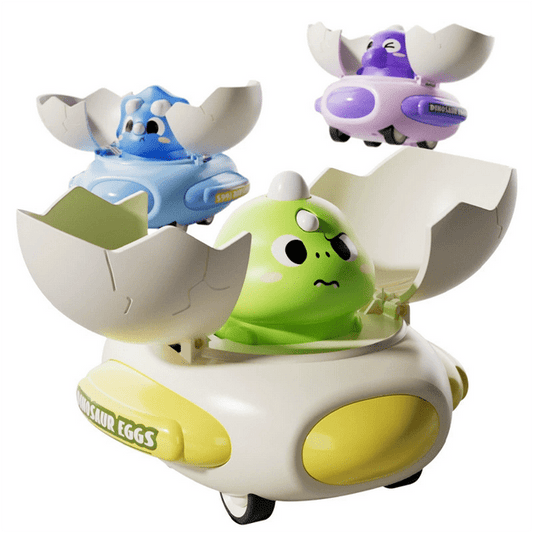2025 New Toy Car Boys Inertia Car Children Dinosaur Car Back Collision Deformation Car Dinosaur Egg