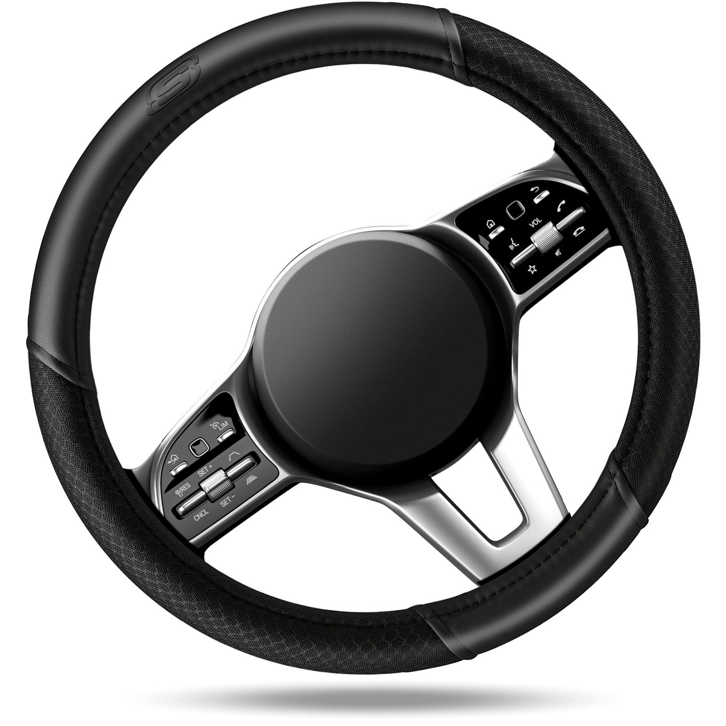 Skechers Air Cooled Memory Foam Steering Wheel Cover - Universal Fit,23SK29 0.79Lbs
