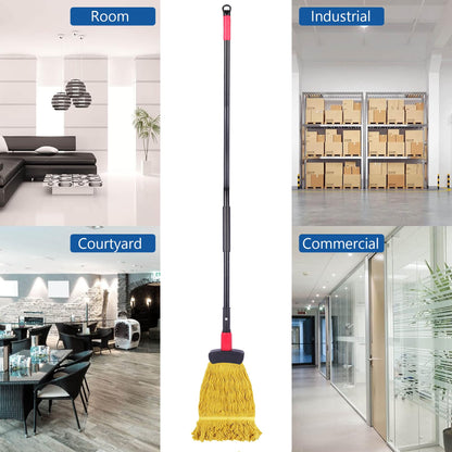 SUGARDAY Commercial Mop for floors Looped-End String Wet Heavy Duty Industrial Wet Mop