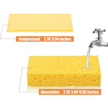 SUGARDAY 16 Pack Kitchen Sponges for Dishes Cleaning Non Scratch Compressed Sponges