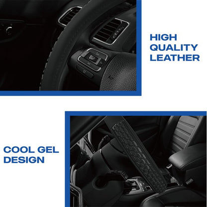 Skechers Gel Particles Steering Wheel Cover – Universal Fit, 24MP38-SWC-BK 0.79Lbs