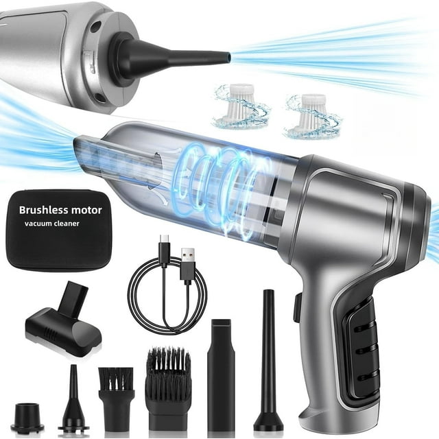 Wireless Handheld Car Vacuum Cleaner,Mini Car Vacuum Cleaner,15000Pa High Power Cordless Vacuum Cleaner,3 in 1 Portable Handheld Car Vacuum for Car,Office and Home