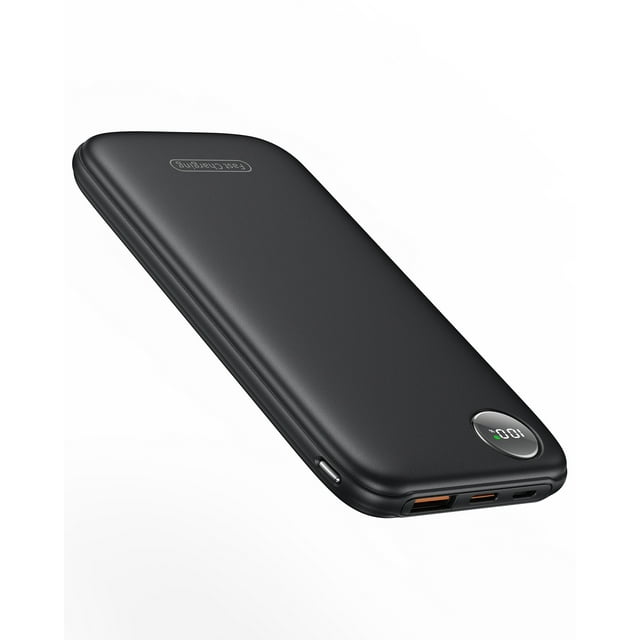 Fast Charging Power Bank, 10000mah Portable Charger for iPhone, 22.5W USB C in&Out Battery Pack Phone Charger Portable, Slim Powerbank for iPhone 16/15/14 Series, Samsung, Google,Android