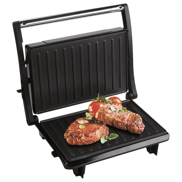Kailwokk Panini Press Grill,Non-Stick Coated Plates Sandwich Maker,2 Slice Stainless Steel Electric Indoor Grill Opens 180° to Fit Any Thickness Sandwich,Burgers,Steak