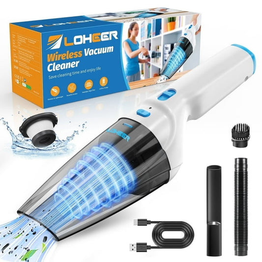 Loheer Handheld Vacuum Cordless, 9.5KPA Hand Vacuum, Portable Lightweight for Home Car Pet, New