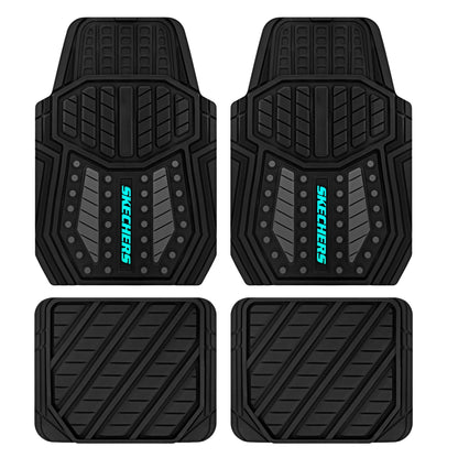 Skechers Hyper Pillar Car Floor Mat - All-Weather, Universal Fit for Most Cars 23SK01