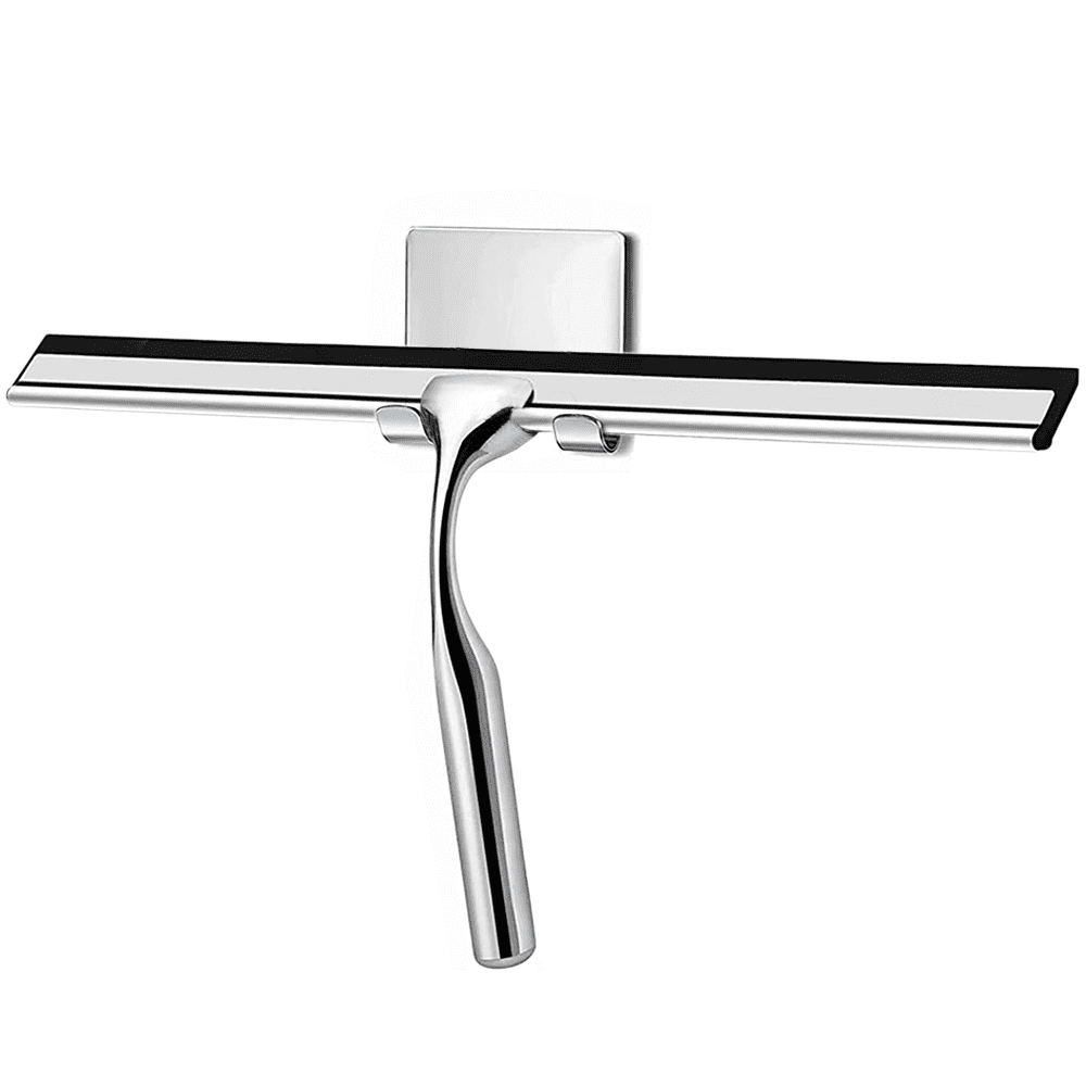 SUPTREE All-Purpose Shower Squeegee Stainless Steel for Bathroom Shower Glass Car Window Cleaning 10 Inches