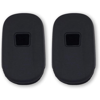 Autobase Silicone Key Fob Cover for 2022 2023 2024 2025 Honda Civic Accord HR-V CR-V Pilot Sport SI EX EX-L Touring | Car Accessory | Key Protection Case - 2 Pcs (Black)