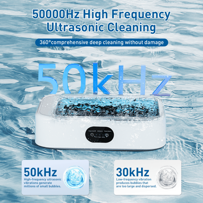 Ultrasonic Jewelry Cleaner,3 Time Modes 50KHz 21OZ Ultrasonic Cleaner Machine