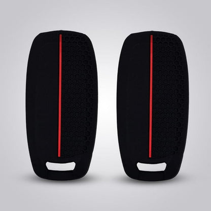 Autobase Silicone Key Fob Cover for 2023 2024 2025 Nissan Rogue Pathfinder Sentra | Rubber Remote Key Fob Protector Case with 5 Buttons - Black - 2 Pcs